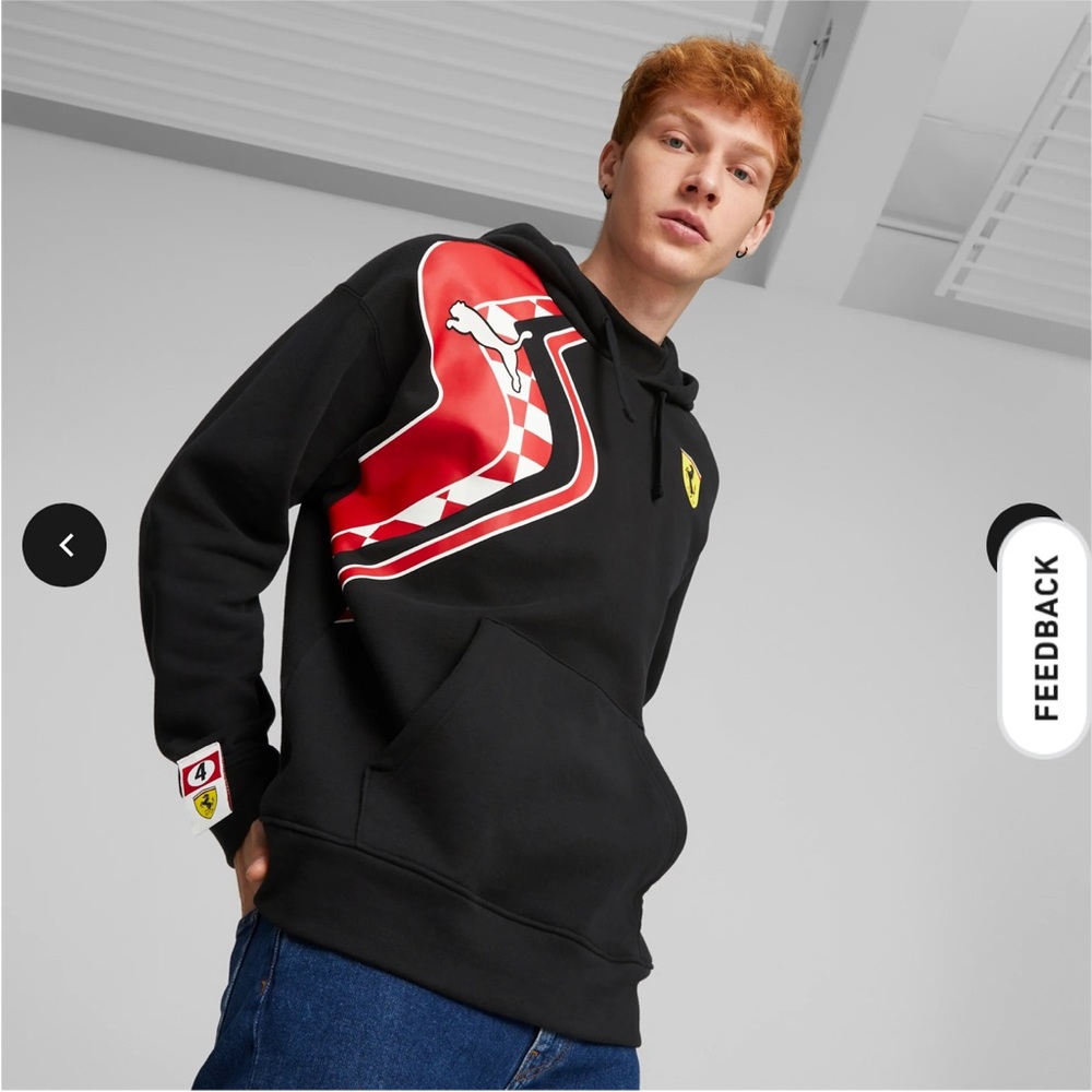 NWT Puma Scuderia Ferrari Race Premium Men's Hoodie Medium